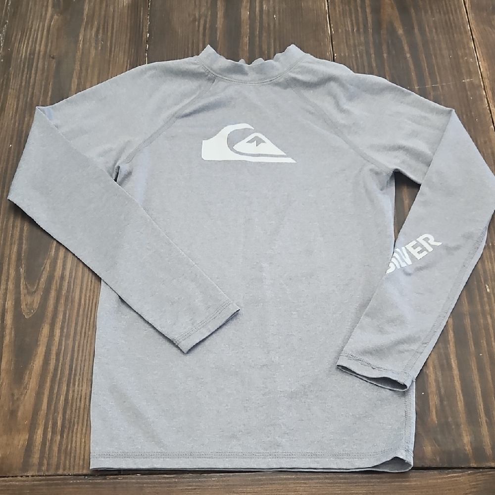 Quiksilver Sun Protection Long Sleeve Rash Guard Swim Shirt Size Small